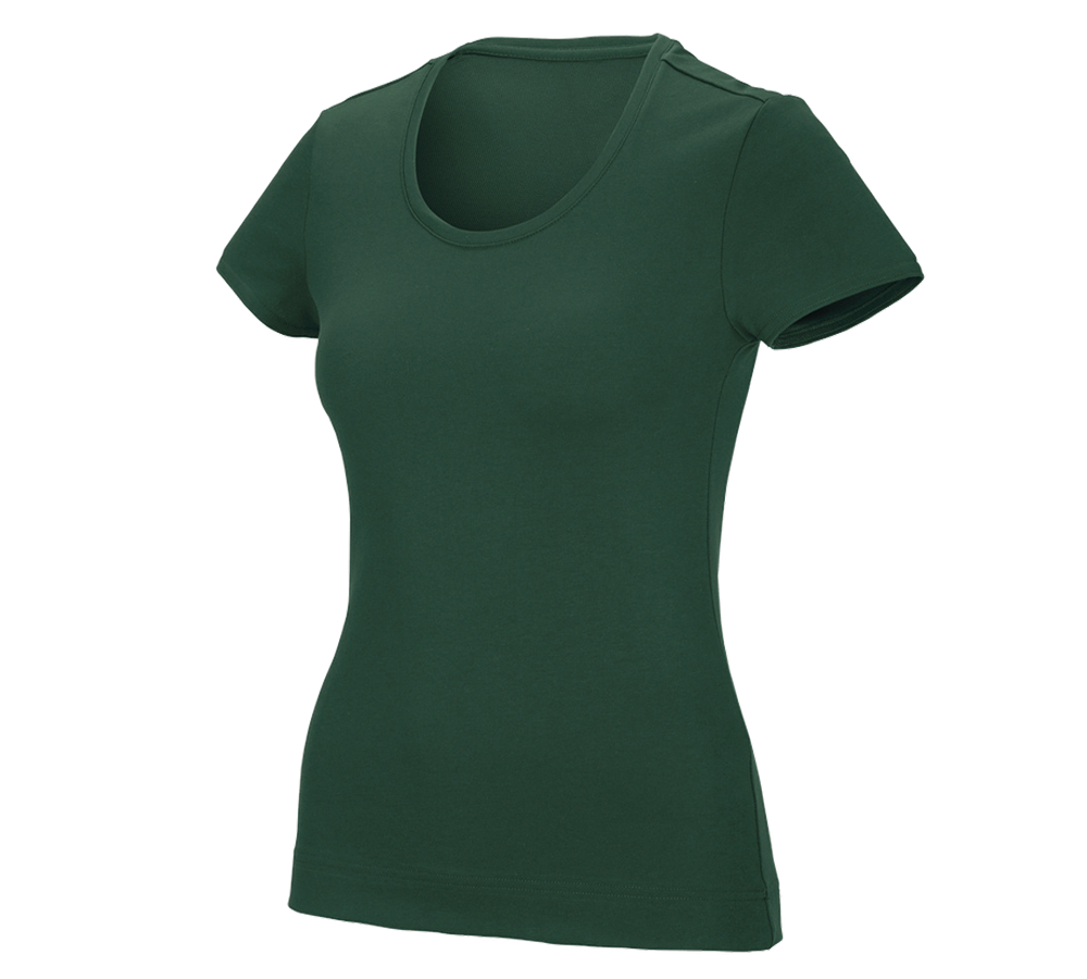 Bovenkleding: e.s. Functioneel T-shirt poly cotton, dames + groen