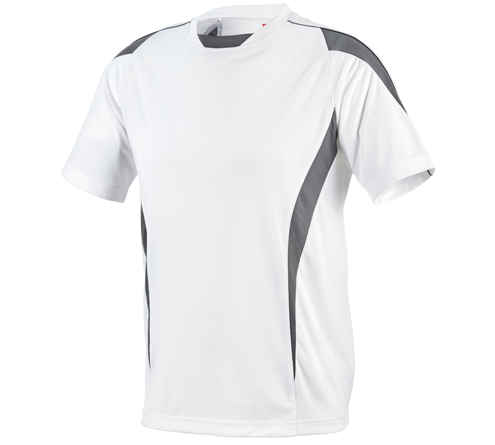 Bovenkleding: e.s. Funktioneel T-Shirt poly Silverfresh + wit/cement