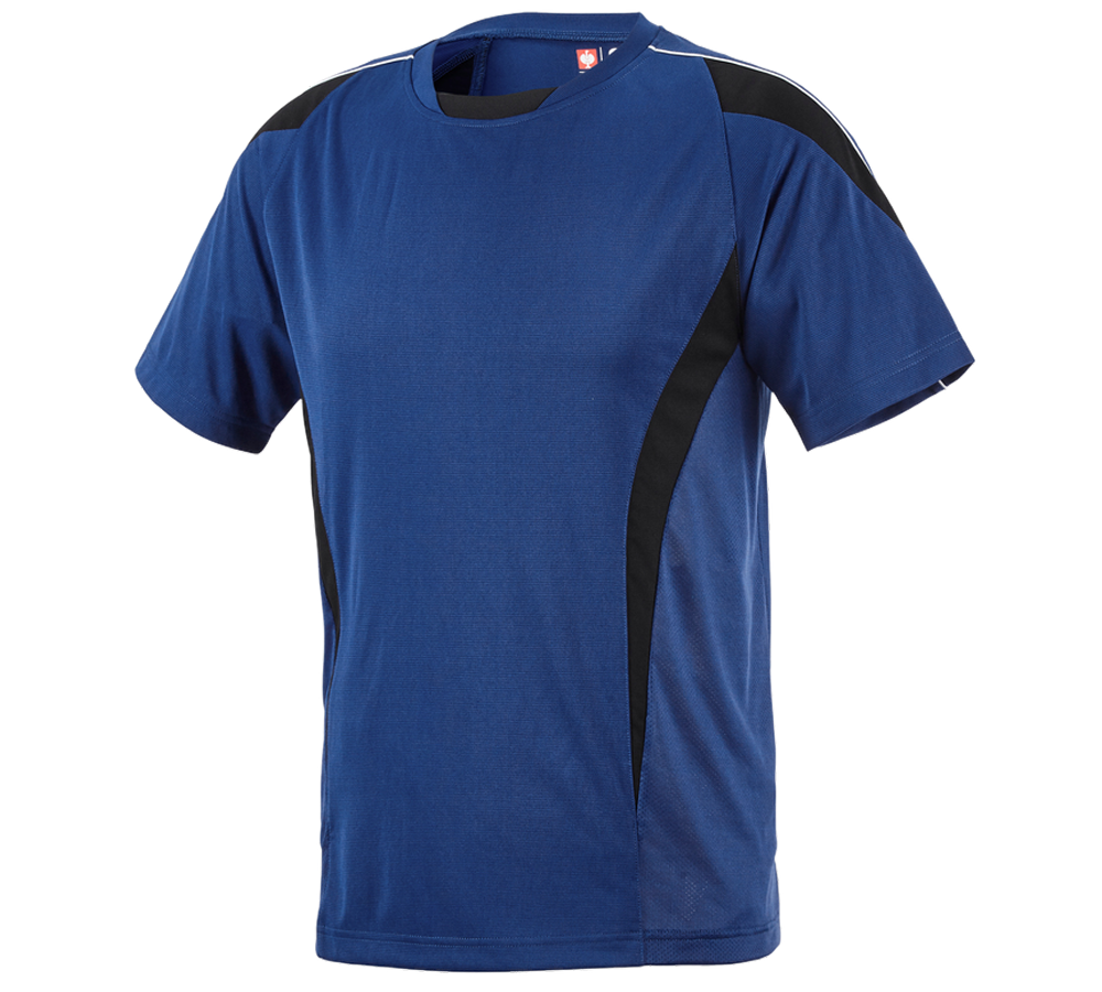 Onderwerpen: e.s. Funktioneel T-Shirt poly Silverfresh + korenblauw/zwart