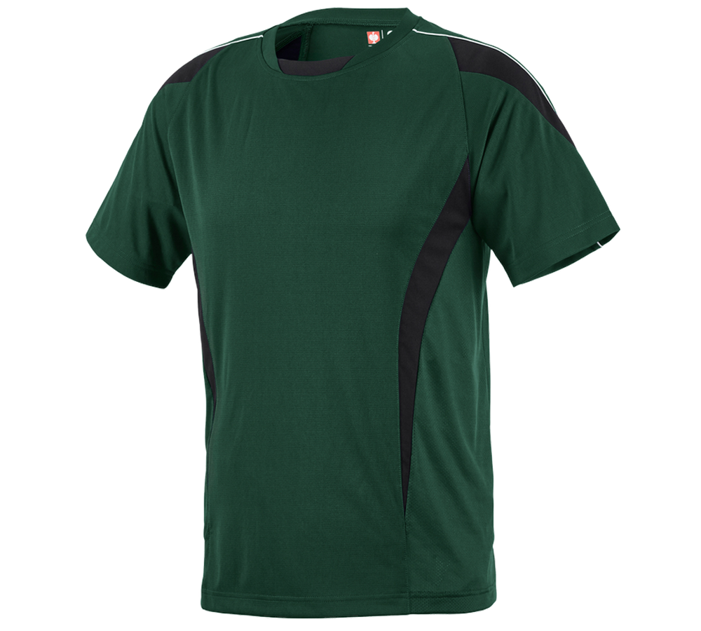 Onderwerpen: e.s. Funktioneel T-Shirt poly Silverfresh + groen/zwart