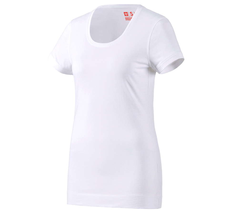 Onderwerpen: e.s. Long-Shirt cotton, dames + wit