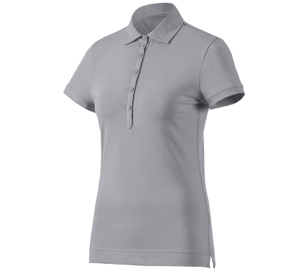 Bovenkleding: e.s. Polo-Shirt cotton stretch, dames + platina
