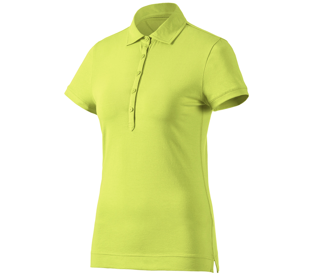 Bovenkleding: e.s. Polo-Shirt cotton stretch, dames + meigroen