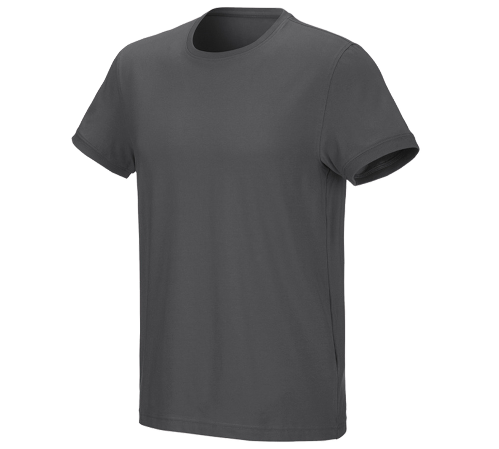 Onderwerpen: e.s. T-Shirt cotton stretch + antraciet