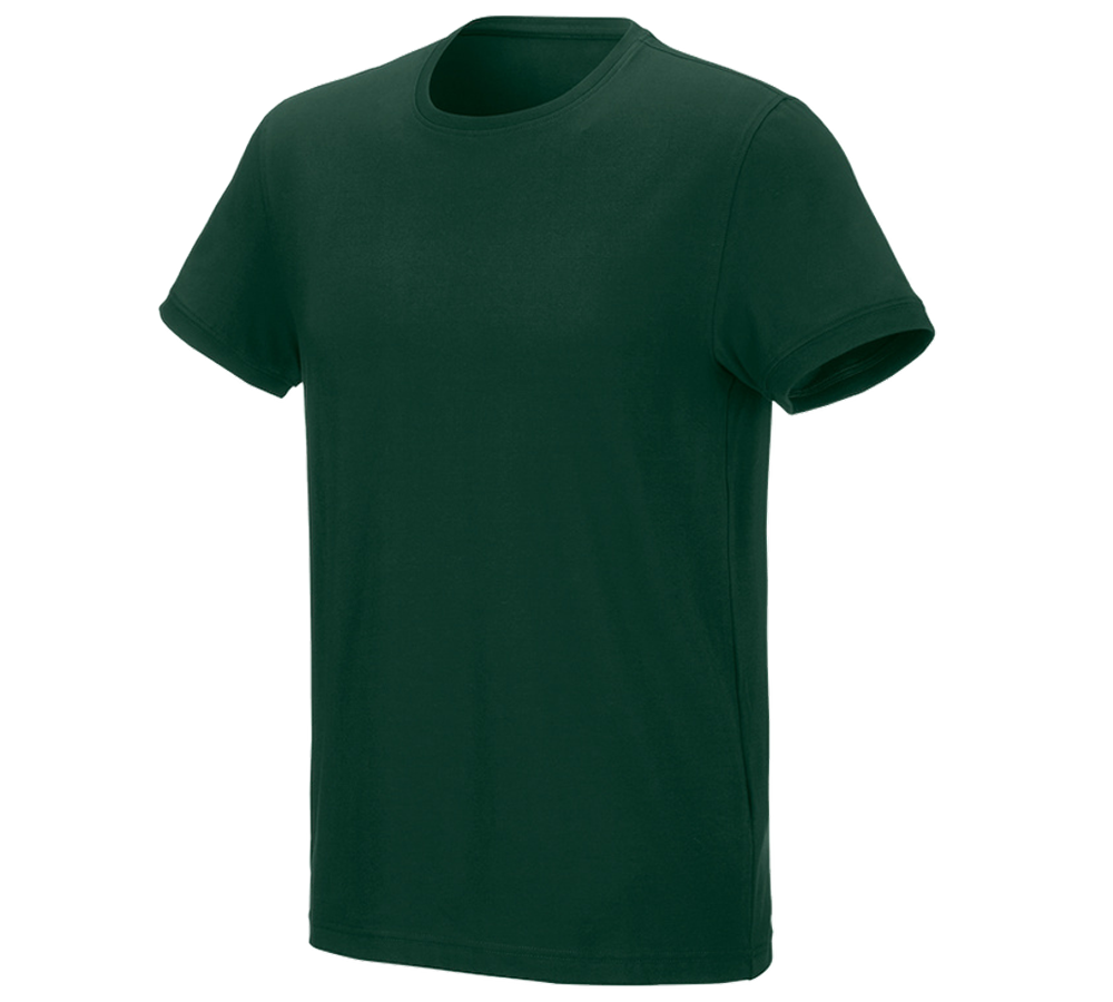 Schrijnwerkers / Meubelmakers: e.s. T-Shirt cotton stretch + groen