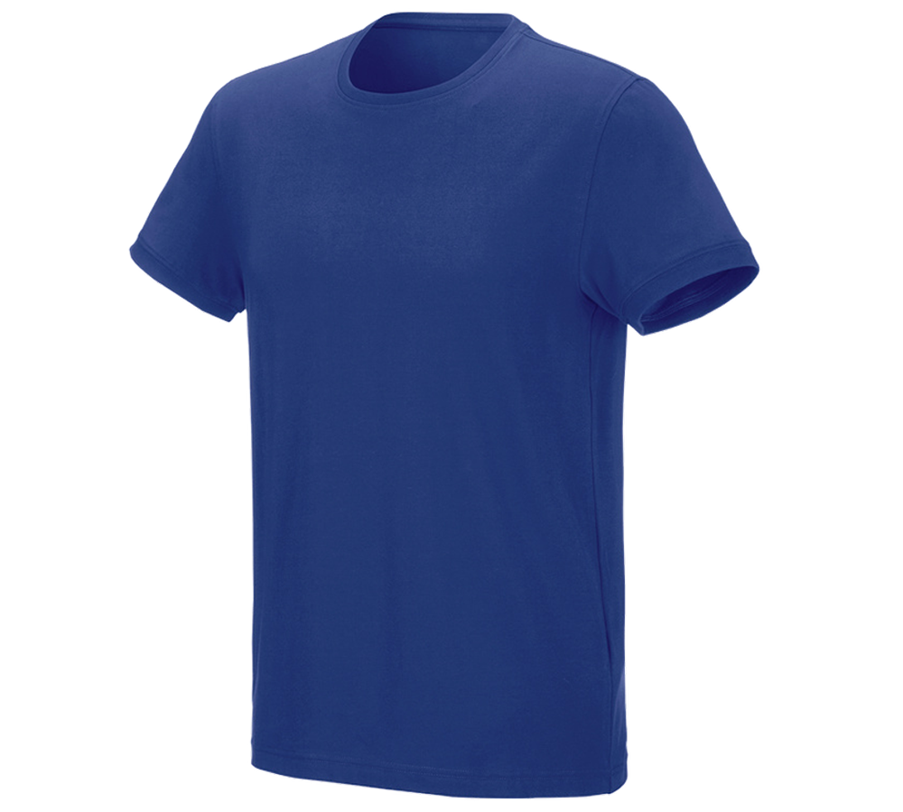 Schrijnwerkers / Meubelmakers: e.s. T-Shirt cotton stretch + korenblauw