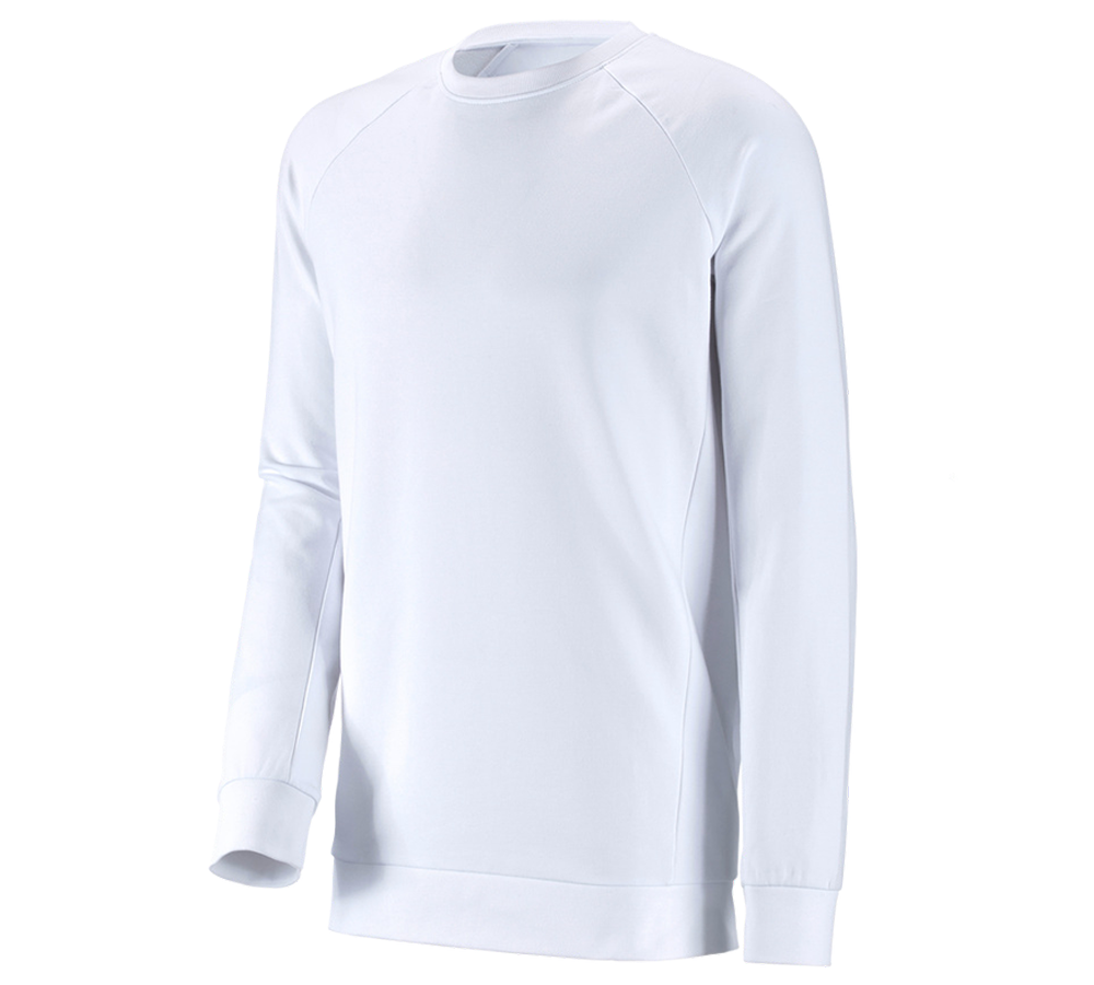 Onderwerpen: e.s. Sweatshirt cotton stretch, long fit + wit