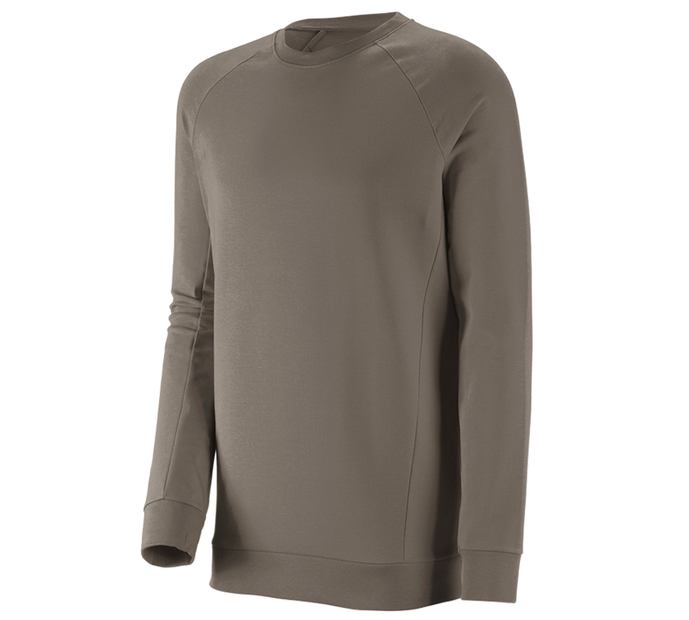 Bovenkleding: e.s. Sweatshirt cotton stretch, long fit + steen