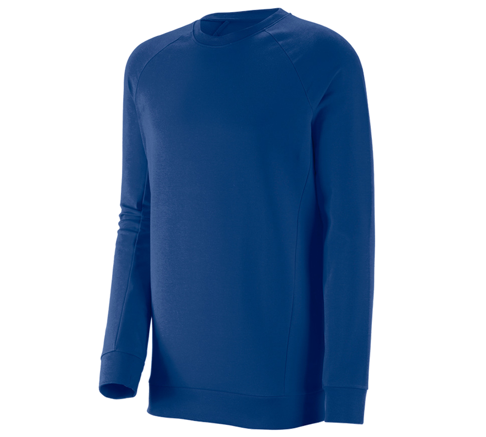 Bovenkleding: e.s. Sweatshirt cotton stretch, long fit + korenblauw