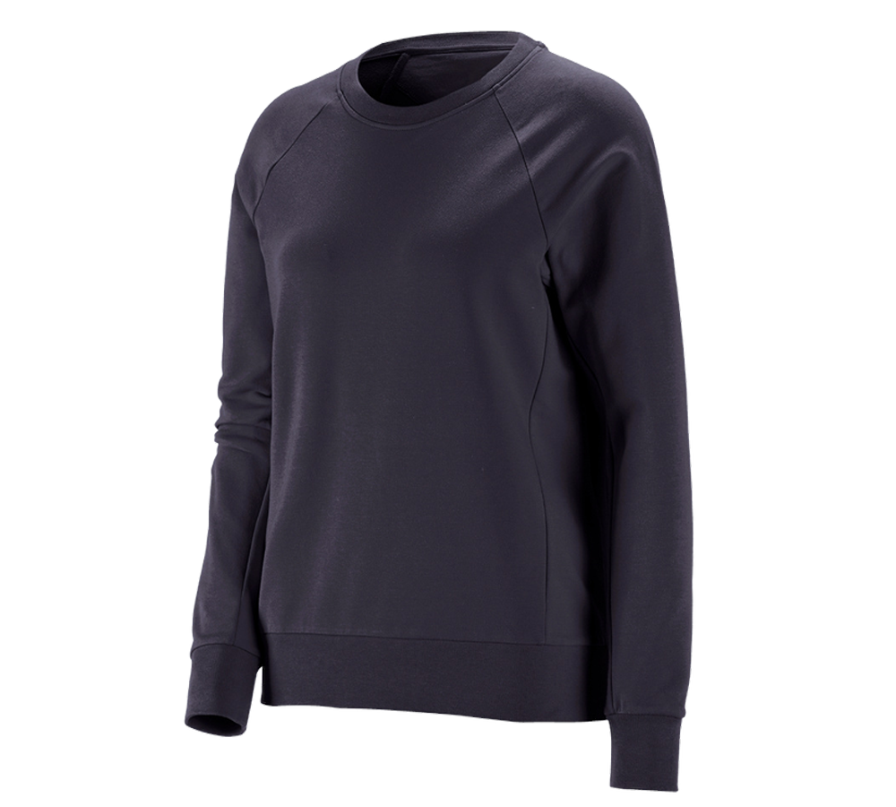 Bovenkleding: e.s. Sweatshirt cotton stretch, dames + donkerblauw