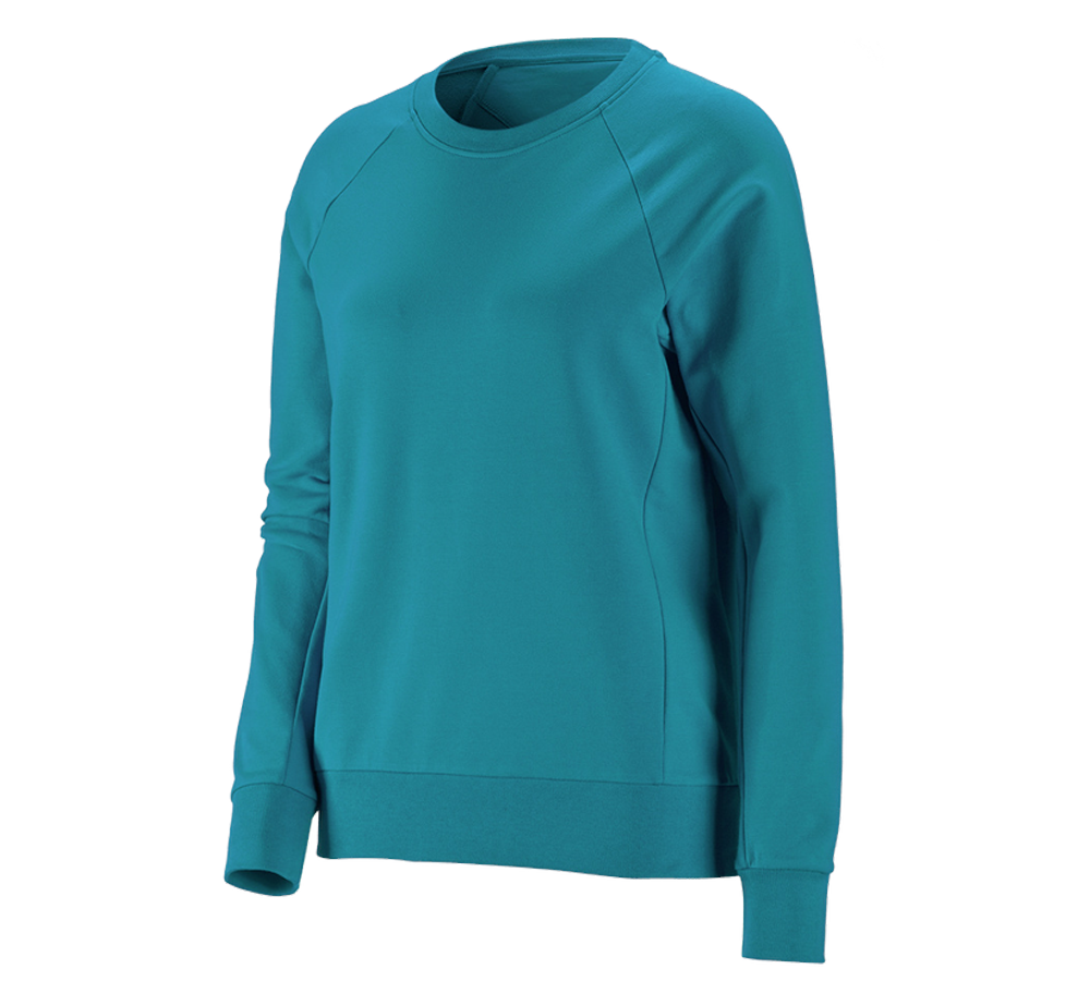 Bovenkleding: e.s. Sweatshirt cotton stretch, dames + oceaan
