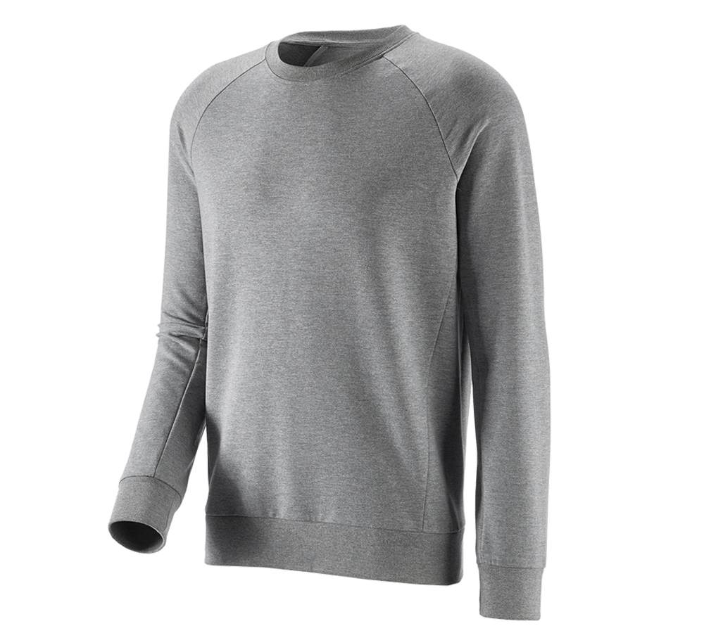 Bovenkleding: e.s. Sweatshirt cotton stretch + grijs mêlee