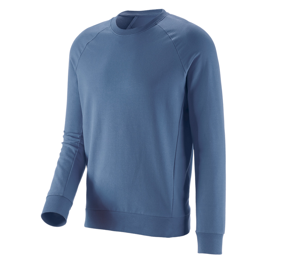 Bovenkleding: e.s. Sweatshirt cotton stretch + kobalt