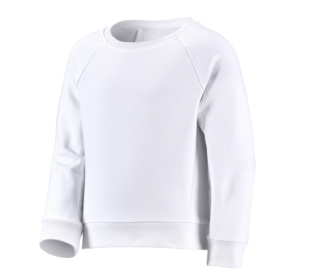 Bovenkleding: e.s. Sweatshirt cotton stretch, kinderen + wit