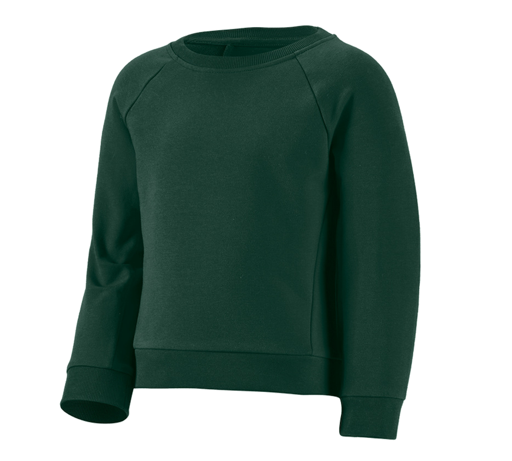 Onderwerpen: e.s. Sweatshirt cotton stretch, kinderen + groen