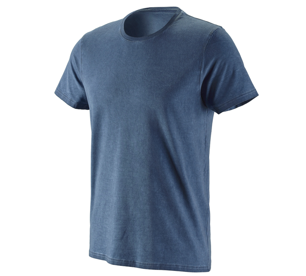 Bovenkleding: e.s. T-Shirt vintage cotton stretch + antiek blauw vintage