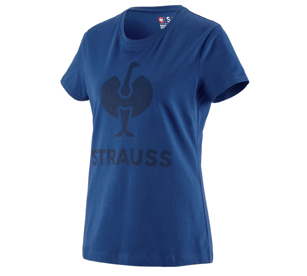 Bovenkleding: T-Shirt e.s.concrete, dames + alkalisch blauw