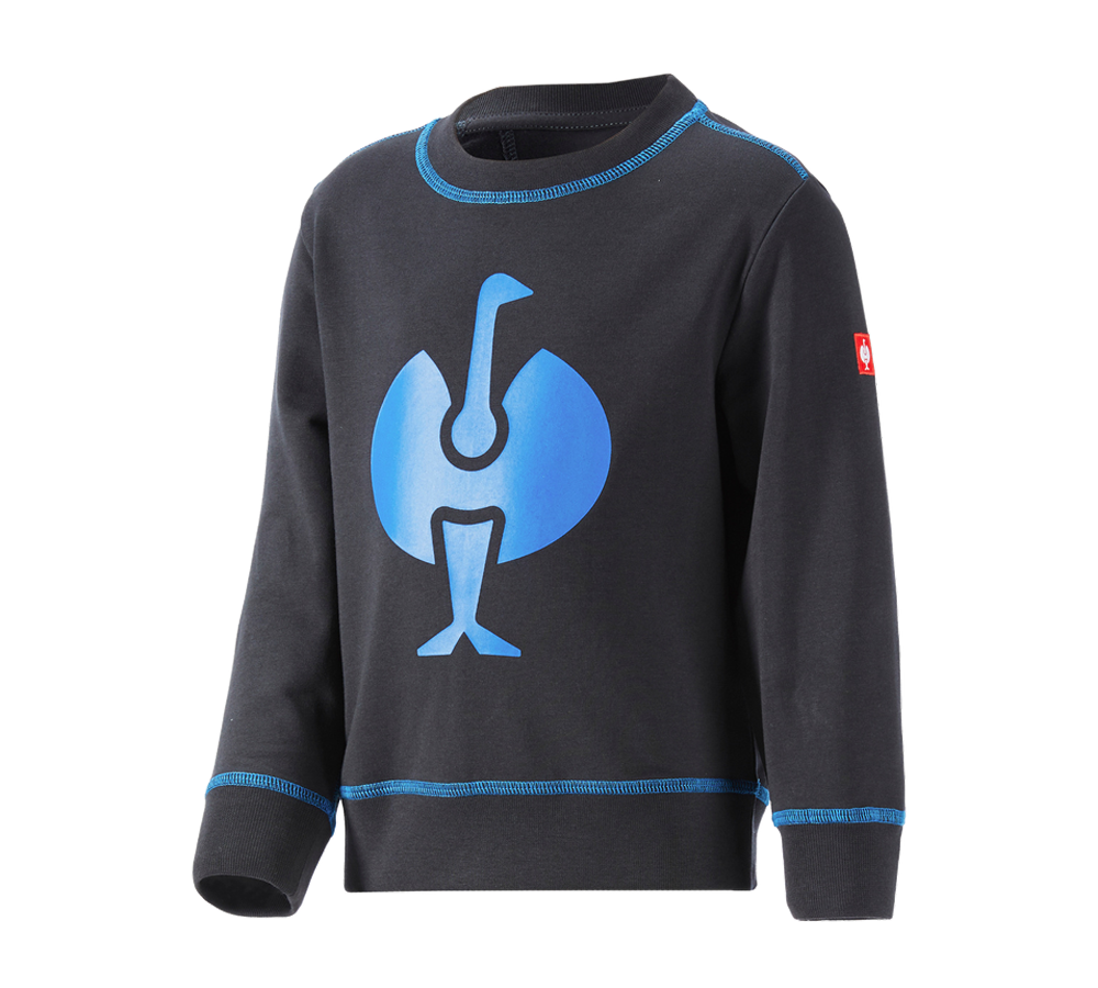Bovenkleding: Sweatshirt e.s.motion 2020, kinderen + grafiet/gentiaanblauw