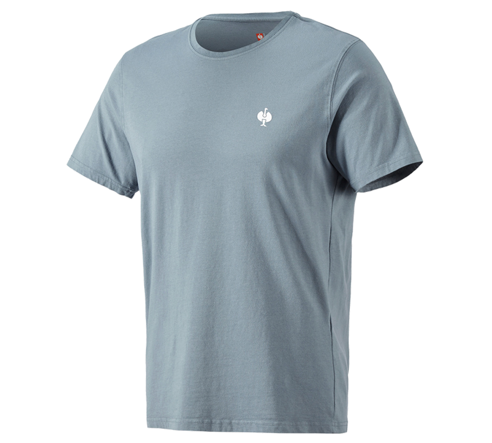 Bovenkleding: T-Shirt e.s.motion ten pure + rookblauw vintage