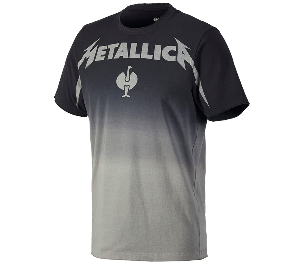 Kleding: Metallica cotton tee + zwart/graniet