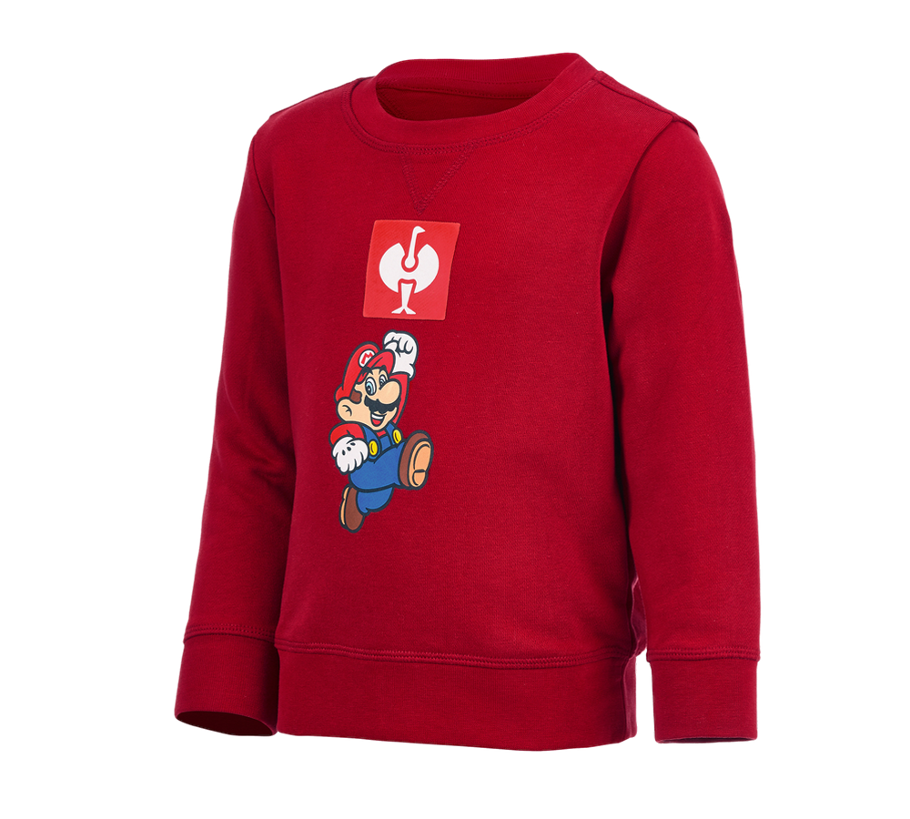 Bovenkleding: Super Mario sweatshirt, kids + vuurrood