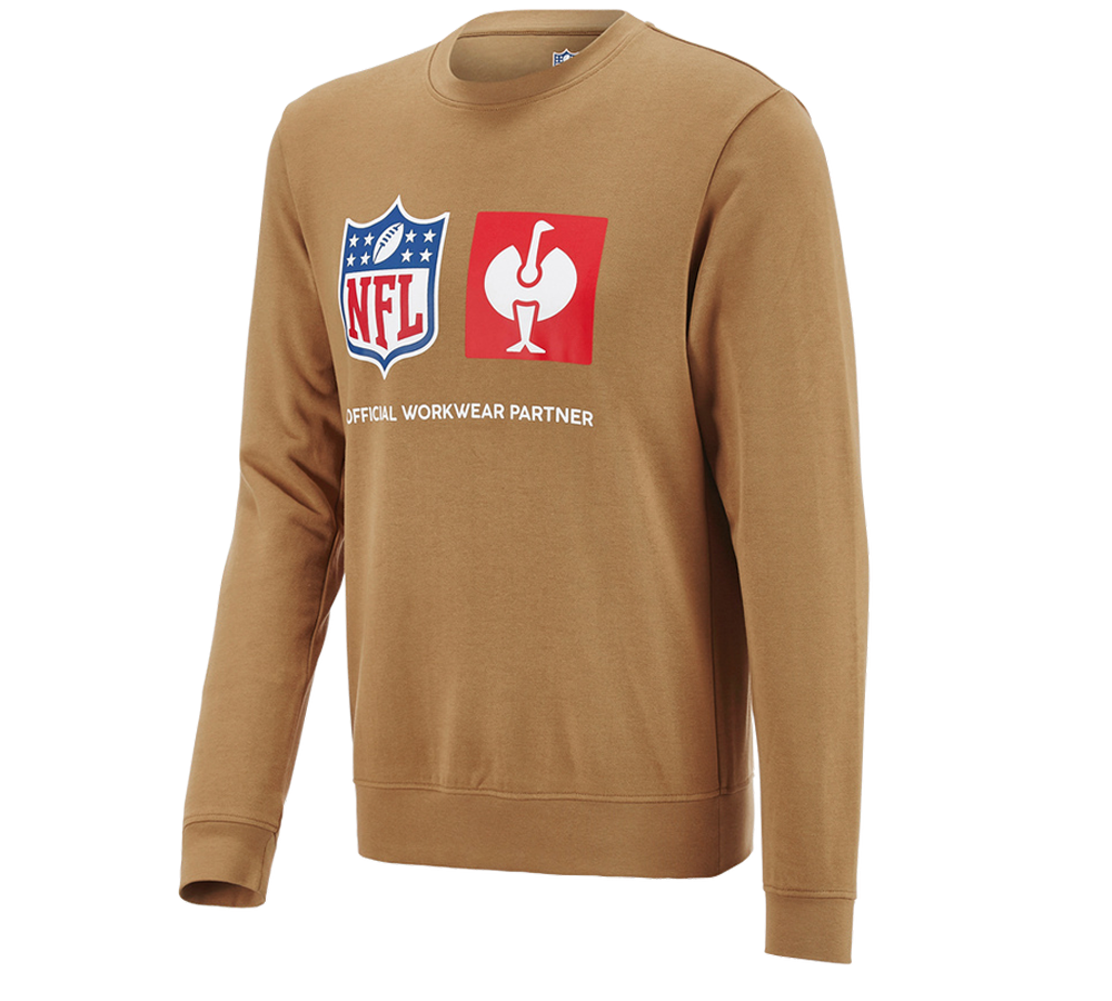 Bovenkleding: NFL Sweatshirt cotton + amandelbruin