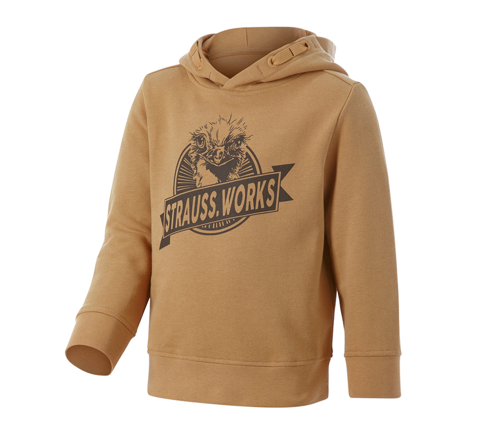 Kleding: Hoody-Sweatshirt e.s.iconic works, kinderen + amandelbruin