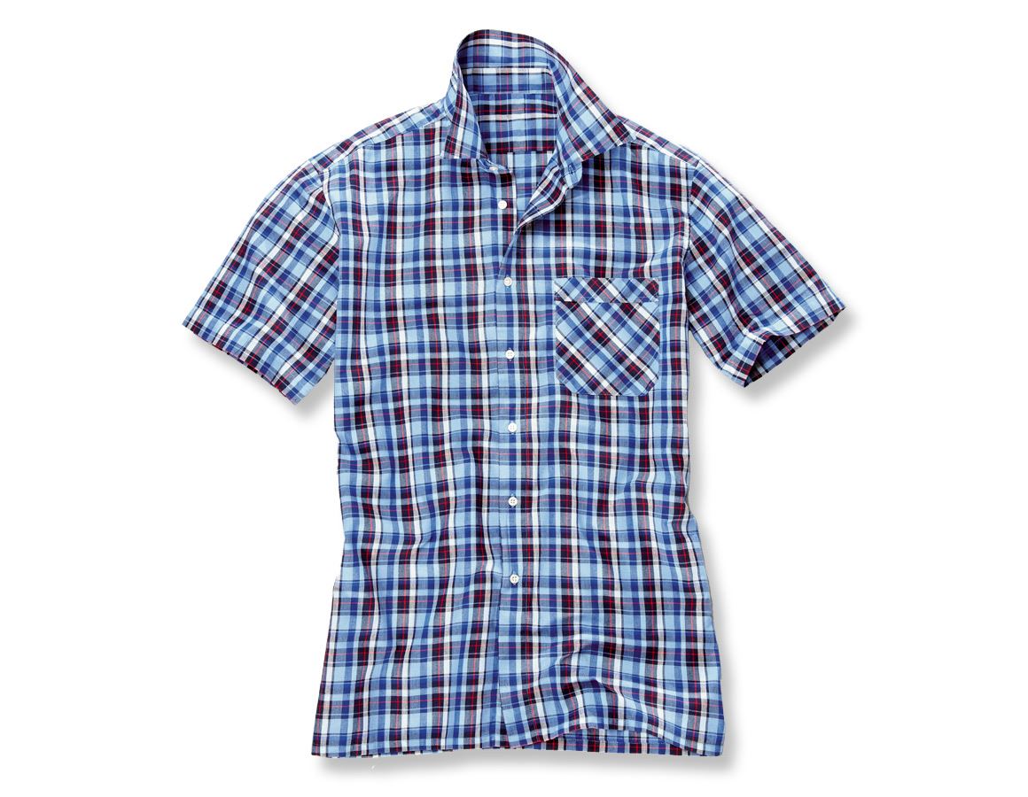 Bovenkleding: Overhemd, korte mouw Rom + blauw