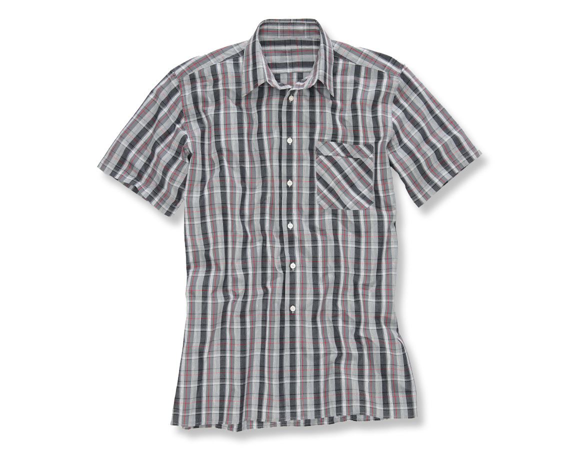 Bovenkleding: Overhemd, korte mouw Rom + grijs