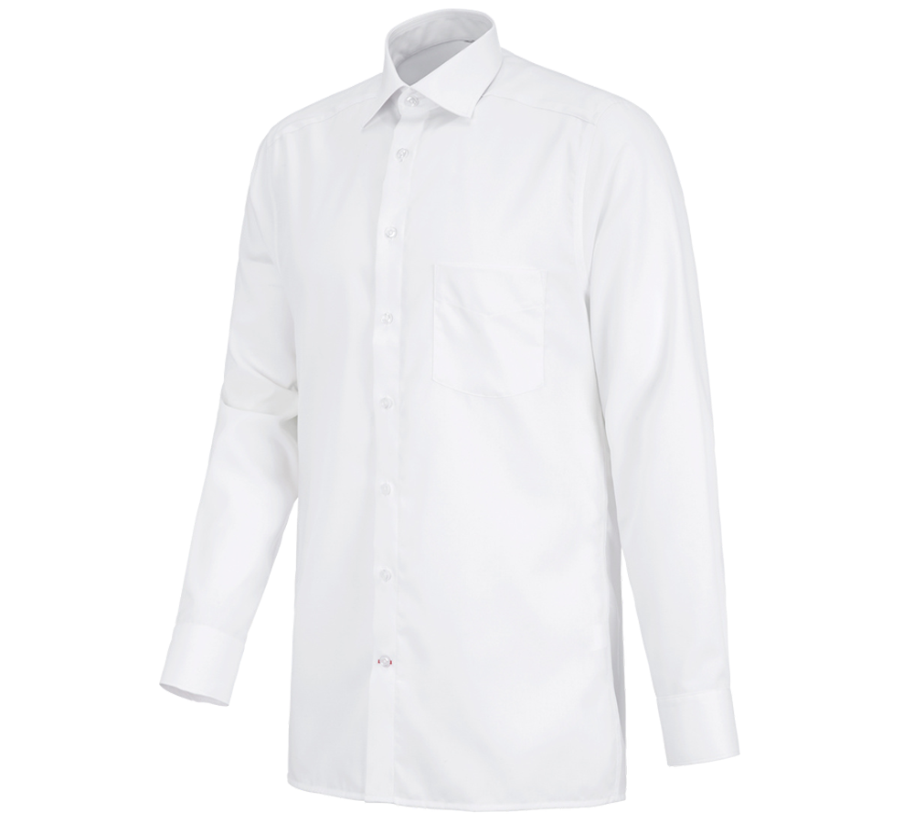 Bovenkleding: Business overhemd e.s.comfort, lange mouw + wit