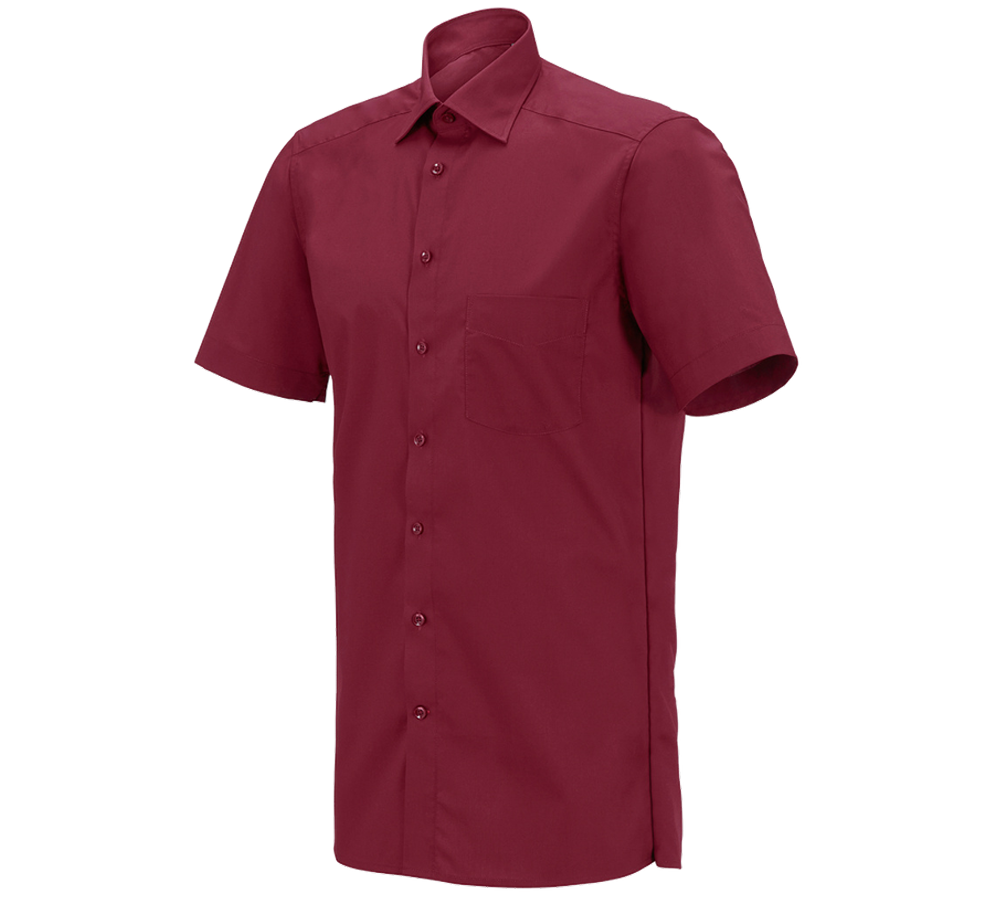 Bovenkleding: e.s. Service-overhemd korte mouw + robijn