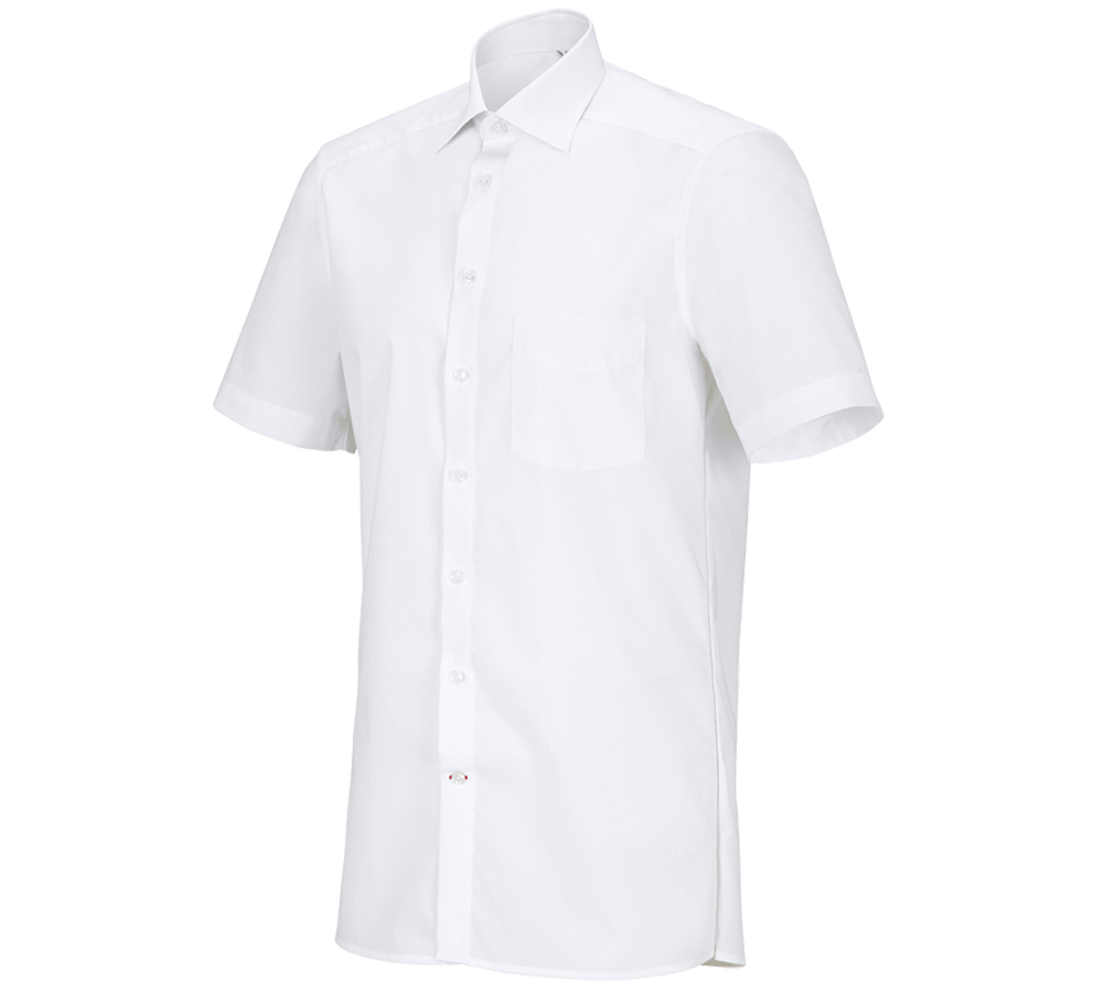 Bovenkleding: e.s. Service-overhemd korte mouw + wit