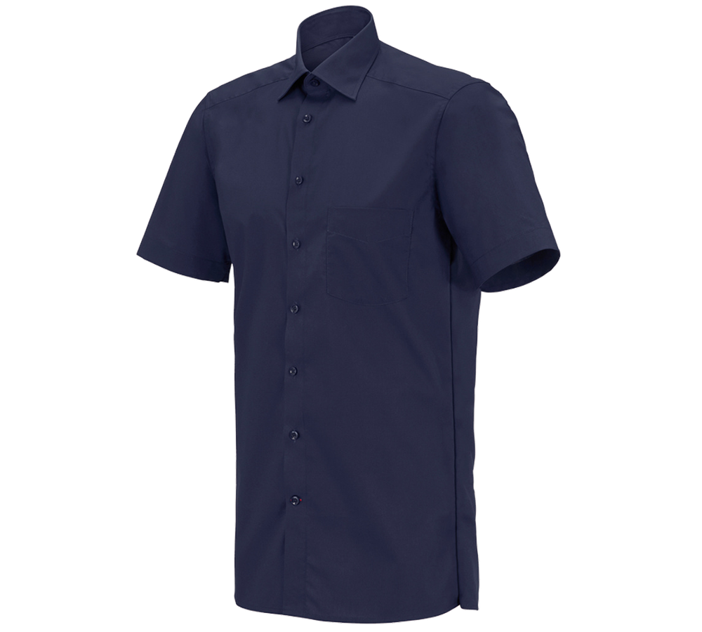 Onderwerpen: e.s. Service-overhemd korte mouw + donkerblauw