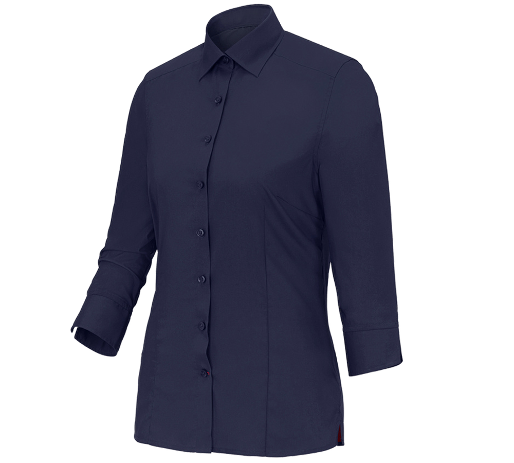 Onderwerpen: Business-blouse e.s.comfort, 3/4-mouw + donkerblauw