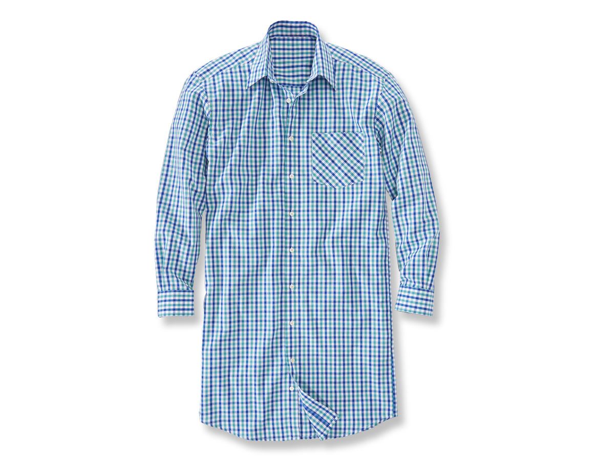 Bovenkleding: Overhemd, lange mouw Hamburg, extra lang + korenblauw/lagune/wit