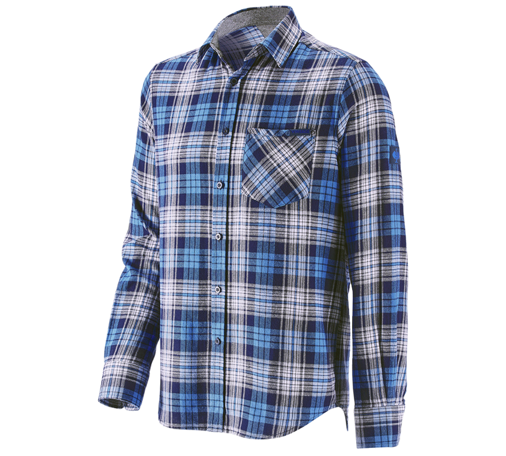 Bovenkleding: Ruitjeshemd e.s.vintage + arcticblauw geruit
