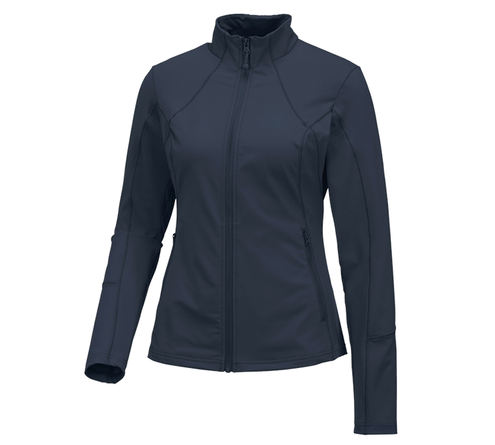 Bovenkleding: e.s. Functioneel sweatjack solid, dames + pacific
