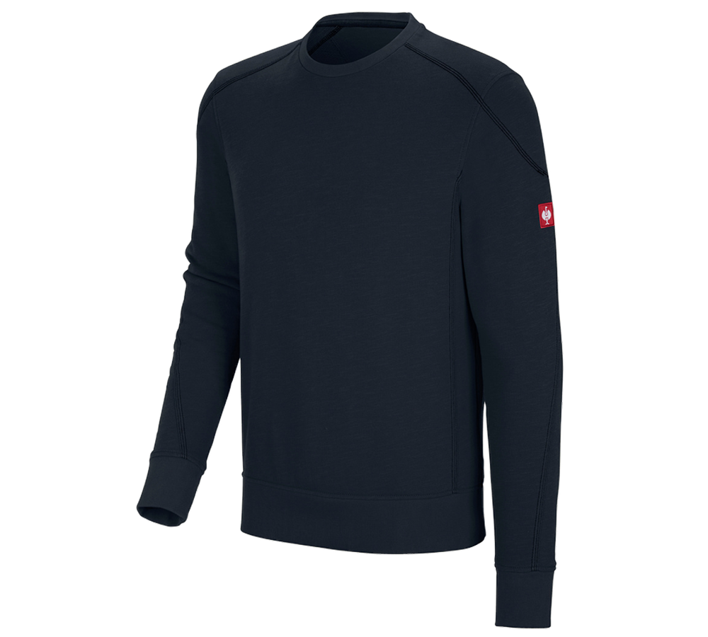 Bovenkleding: Sweatshirt cotton slub e.s.roughtough + nachtblauw