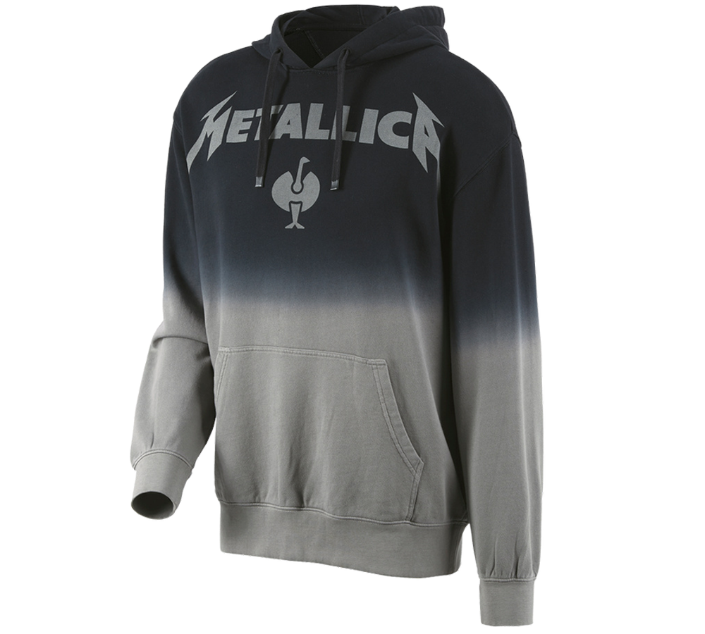 Bovenkleding: Metallica cotton hoodie, men + zwart/graniet