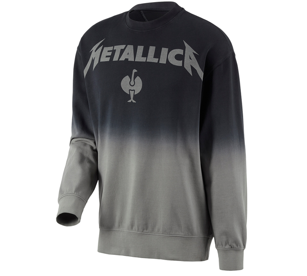 Kleding: Metallica cotton sweatshirt + zwart/graniet
