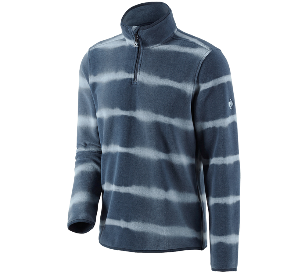 Bovenkleding: Fleece schipperstrui tie-dye e.s.motion ten + leisteenblauw/rookblauw