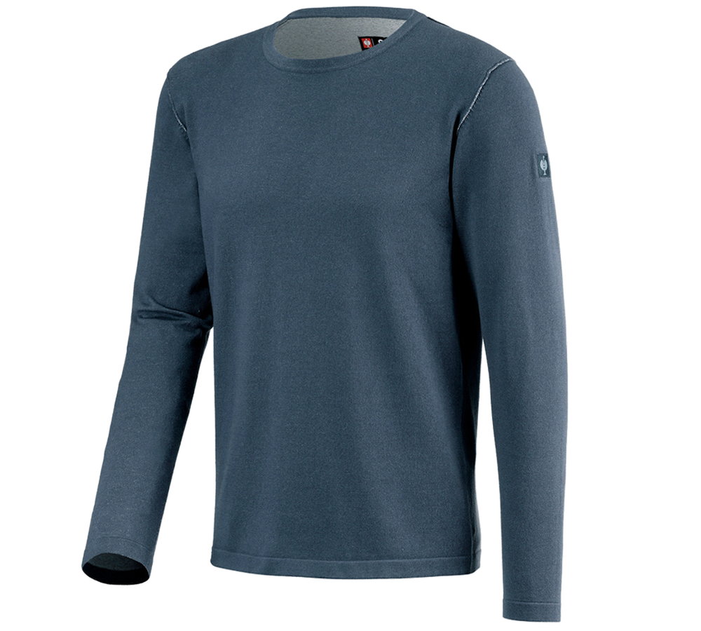 Bovenkleding: Gebreide pullover e.s.iconic + oxideblauw
