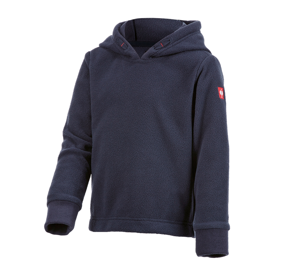 Accessoires: e.s. Fleece hoody, kinderen + donkerblauw