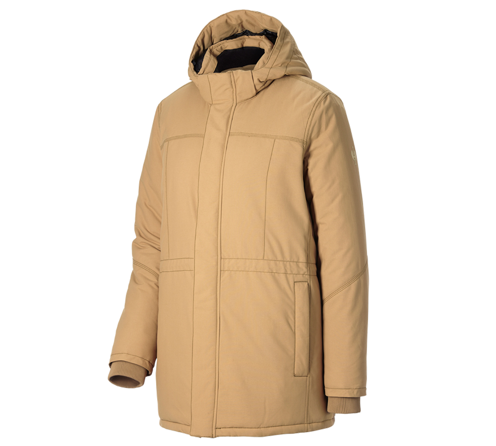 Kleding: Parka e.s.iconic, dames + amandelbruin