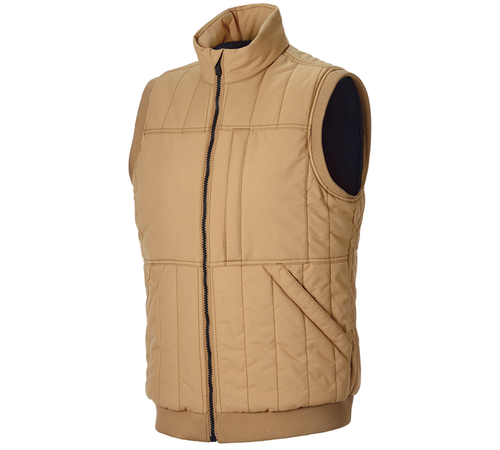 Kleding: Bodywarmer e.s.iconic + amandelbruin