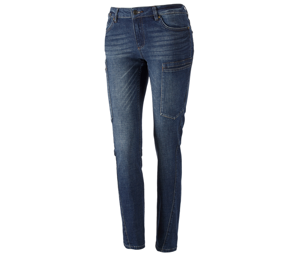 Werkbroeken: e.s. 7-pocket-jeans, dames + stonewashed