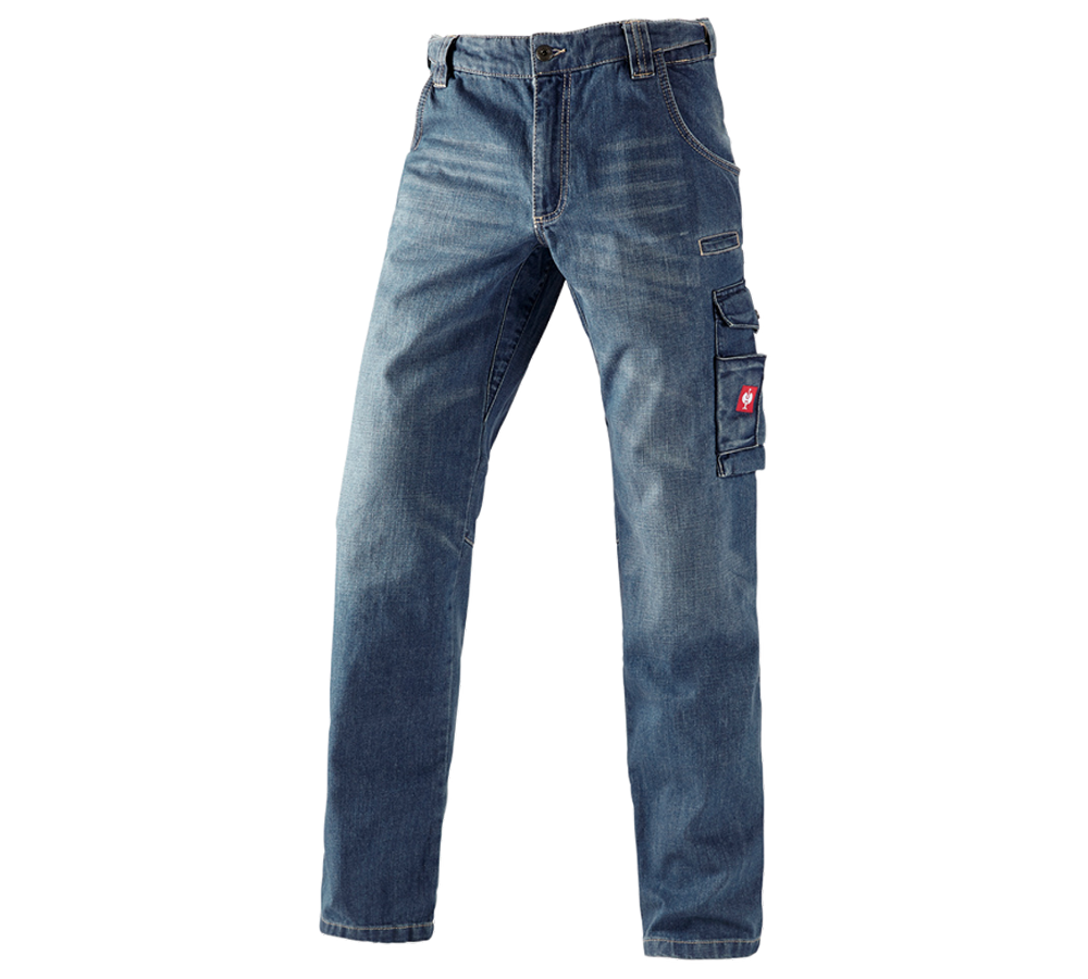 Werkbroeken: e.s. Worker-Jeans + stonewashed