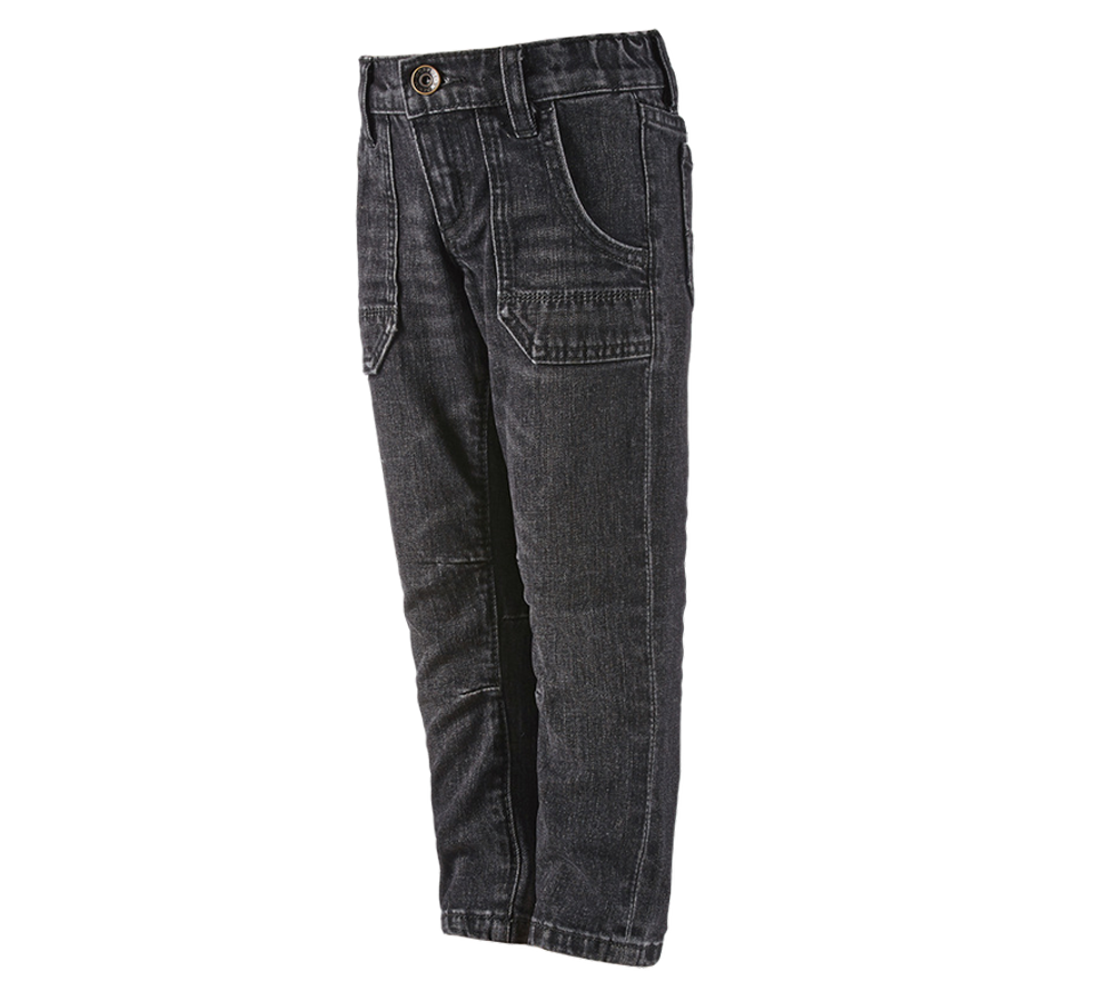 Broeken: e.s. Jeans POWERdenim, kinderen + blackwashed