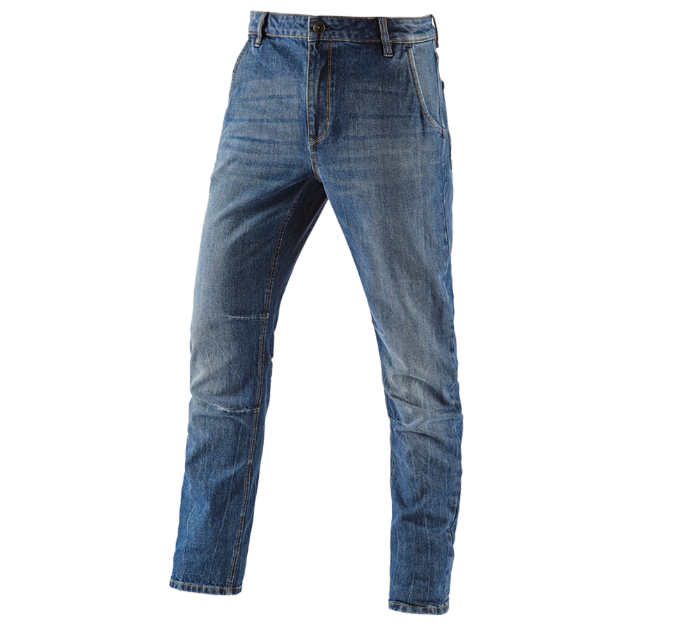 Werkbroeken: e.s. 5-pocket-jeans POWERdenim + stonewashed
