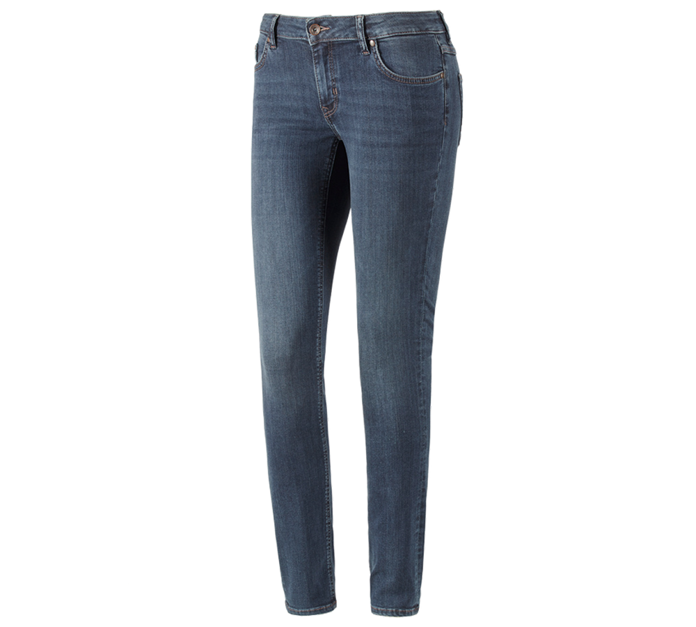 Werkbroeken: e.s. 5-pocket-stretch-jeans, dames + mediumwashed